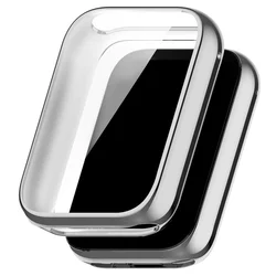 All - Around Protective Soft TPU Screen Protector Case - Mi band 9pro (Silver)