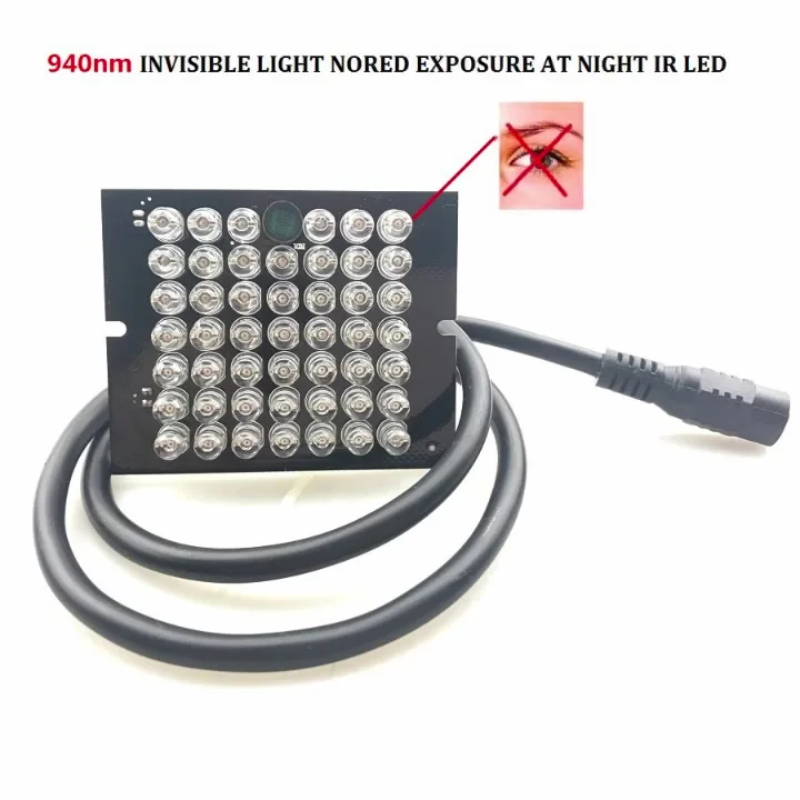 Illuminateur IR 48 LEDs – Infrarouge Pour Vision Nocturne – Sécurité Vidéosurveillance – Neuf