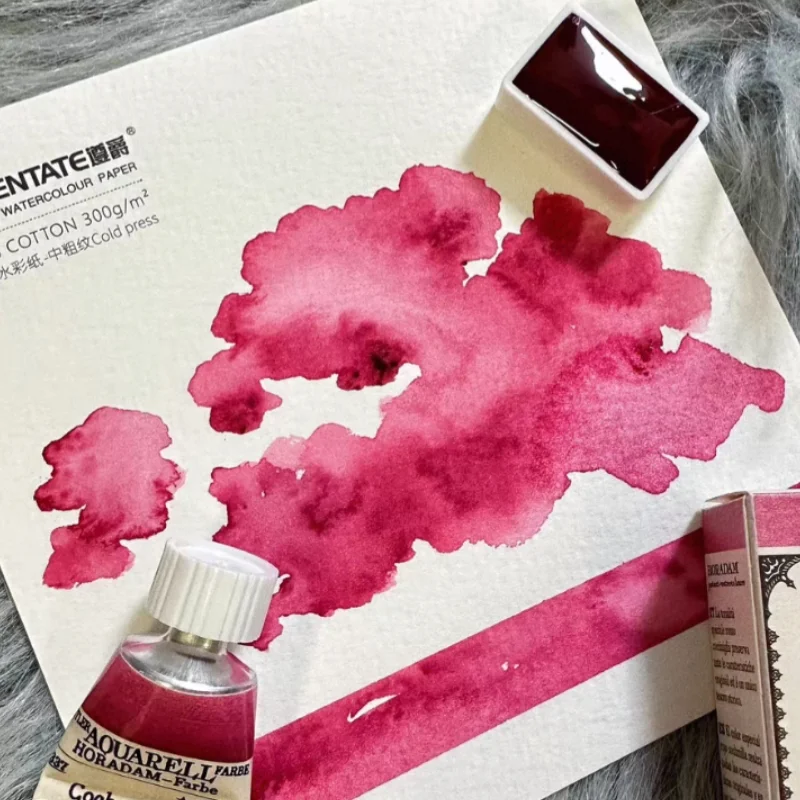 Schmincke Vintage Watercolor Paint Limited Edition 337 Cochenillerot Red 1ml/2ml Split 15ml Tin Tube Packaging
