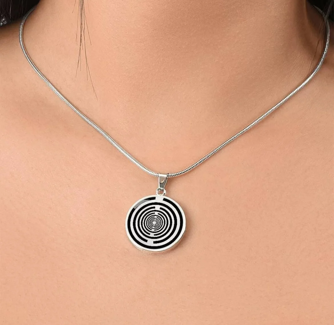 1pc New Arrival Lakhovsky MWO Necklace EMF Wave Protection Fashion Jewelry Necklace Pendant 2
