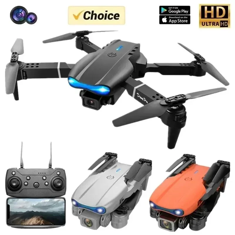 GISAEV E99 K3 Pro HD 4k Drone Dual Camera Foldable Mini WIFI Aerial Photography RC Quadcopter Toys Helicopter Drone Boys Gift Drone Quadcopter