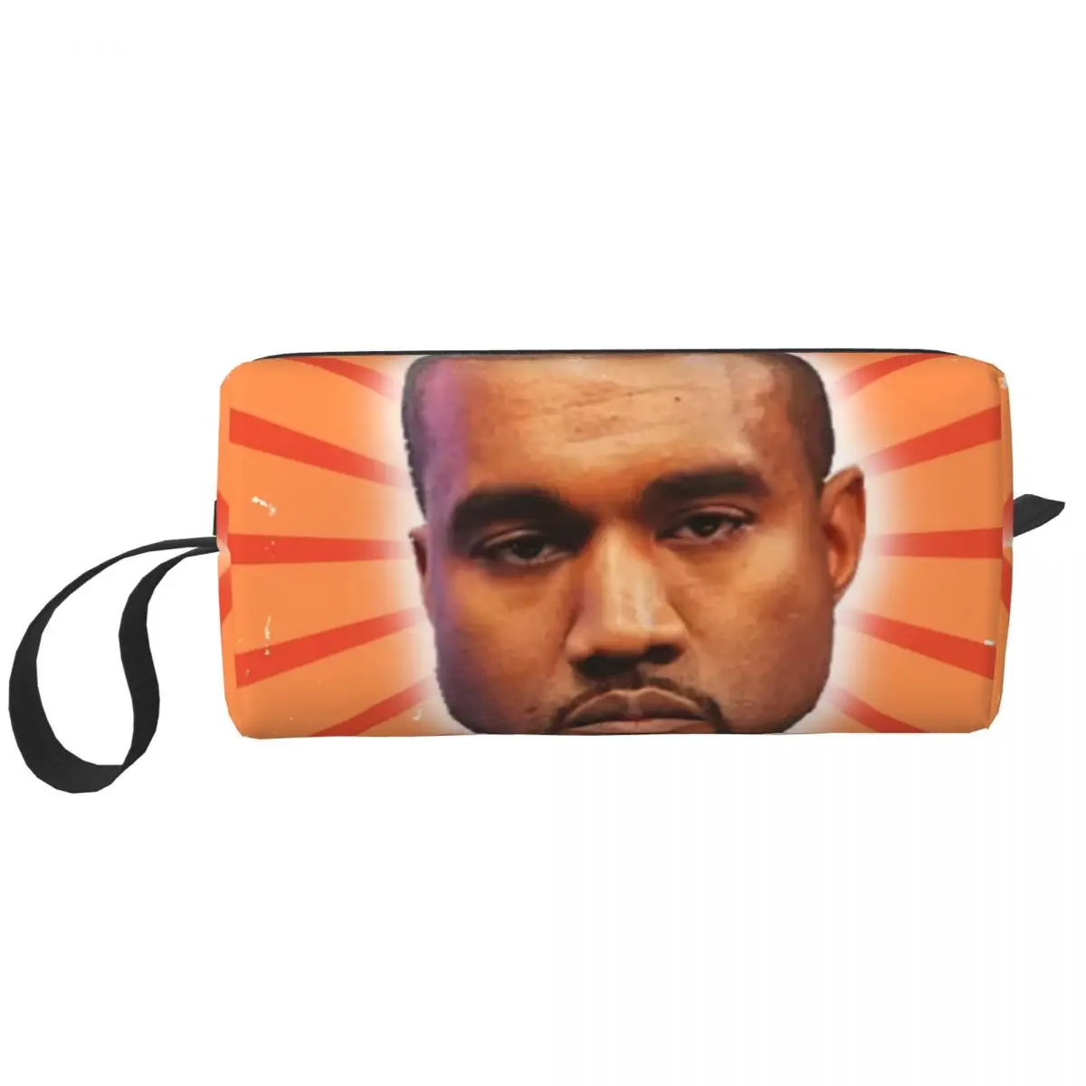 

Забавная дорожная косметичка Kanye West Meme для женщин, рэпер, музыкальный продюсер, органайзер для туалетных принадлежностей, женский косметический набор для хранения
