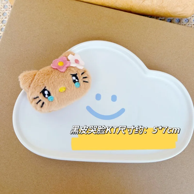 Hellokitty Sanrio Plush Brooch Anime Girl Cartoon Plush Doll Child Doll Portable Div Cute Accessories Gift Wholesale