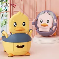 Kids Potty Training Toilet Household Large Seat Baby Cute Animal Splash-proof Training Portable Toilet Comfortable Non-Slip 1