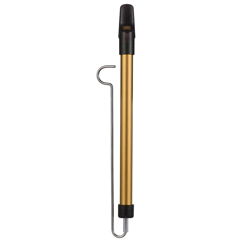 NALFI-Metal Slide Whistle Scale Sliding Flute With Steel Sliding Rod Musical Instrument Toy For Children Flute