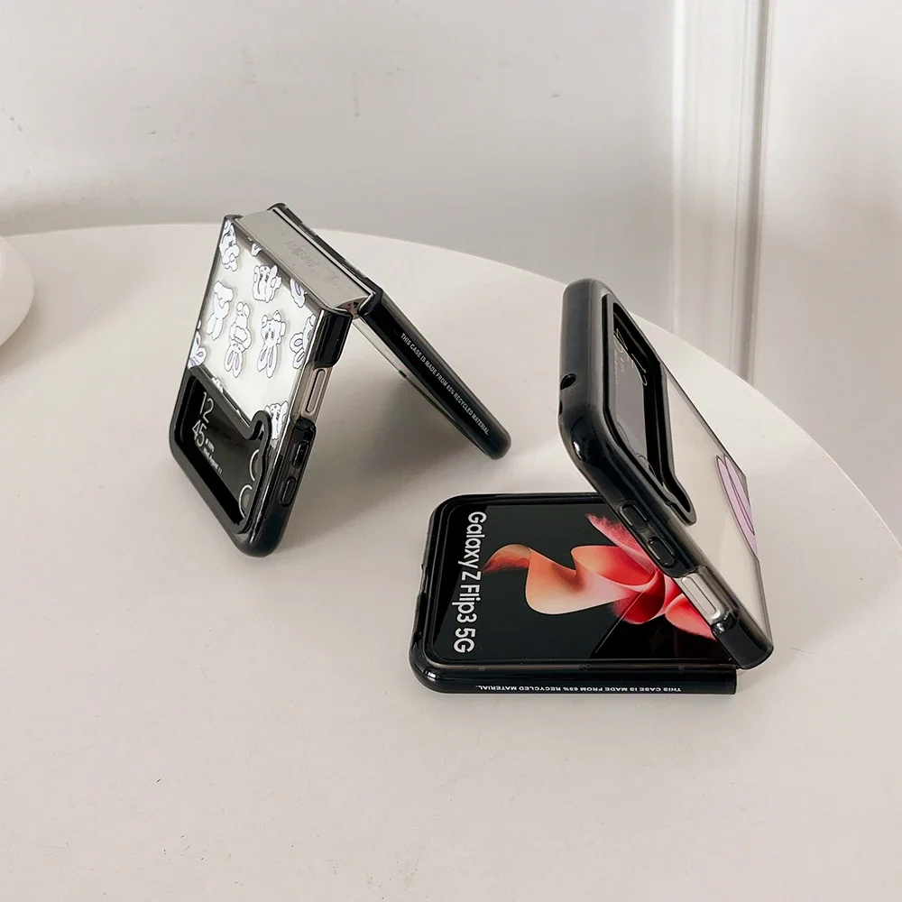 Фото Прозрачный чехол-книжка для Samsung Galaxy Z 3 4 5 №4