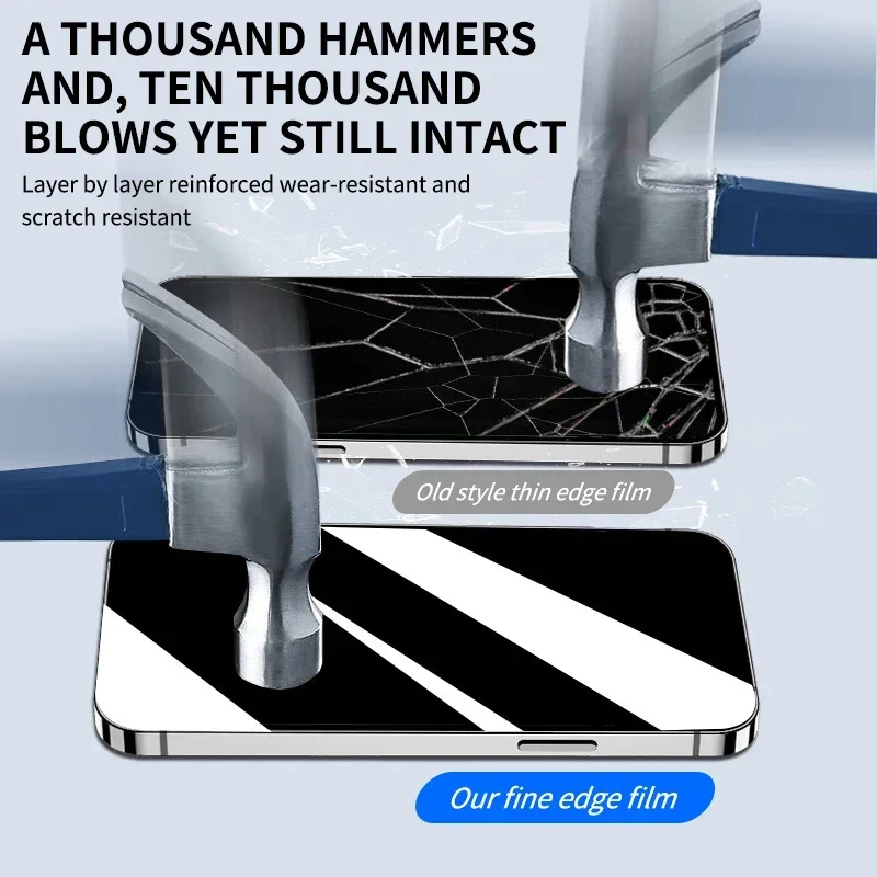 아이폰 17 에어 14 13 11 15 16 프로 맥스 12 미니 16e XS XR X 8 7 플러스 16프로용 30D 강화유리 스크린 보호필름 3개