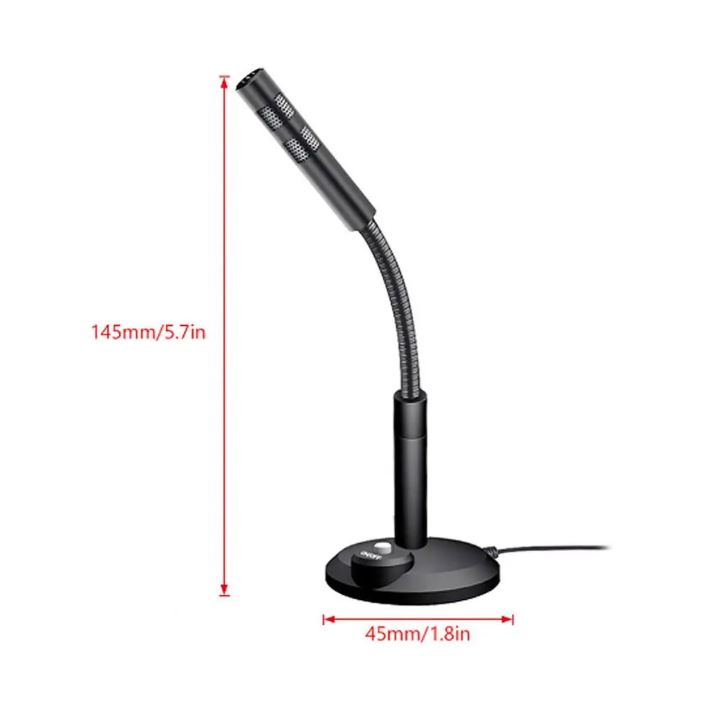Supporto per microfono da studio da 3,5 mm Supporto per microfono vocale Microfono da tavolo USB Mini computer portatile per PC - Image 4
