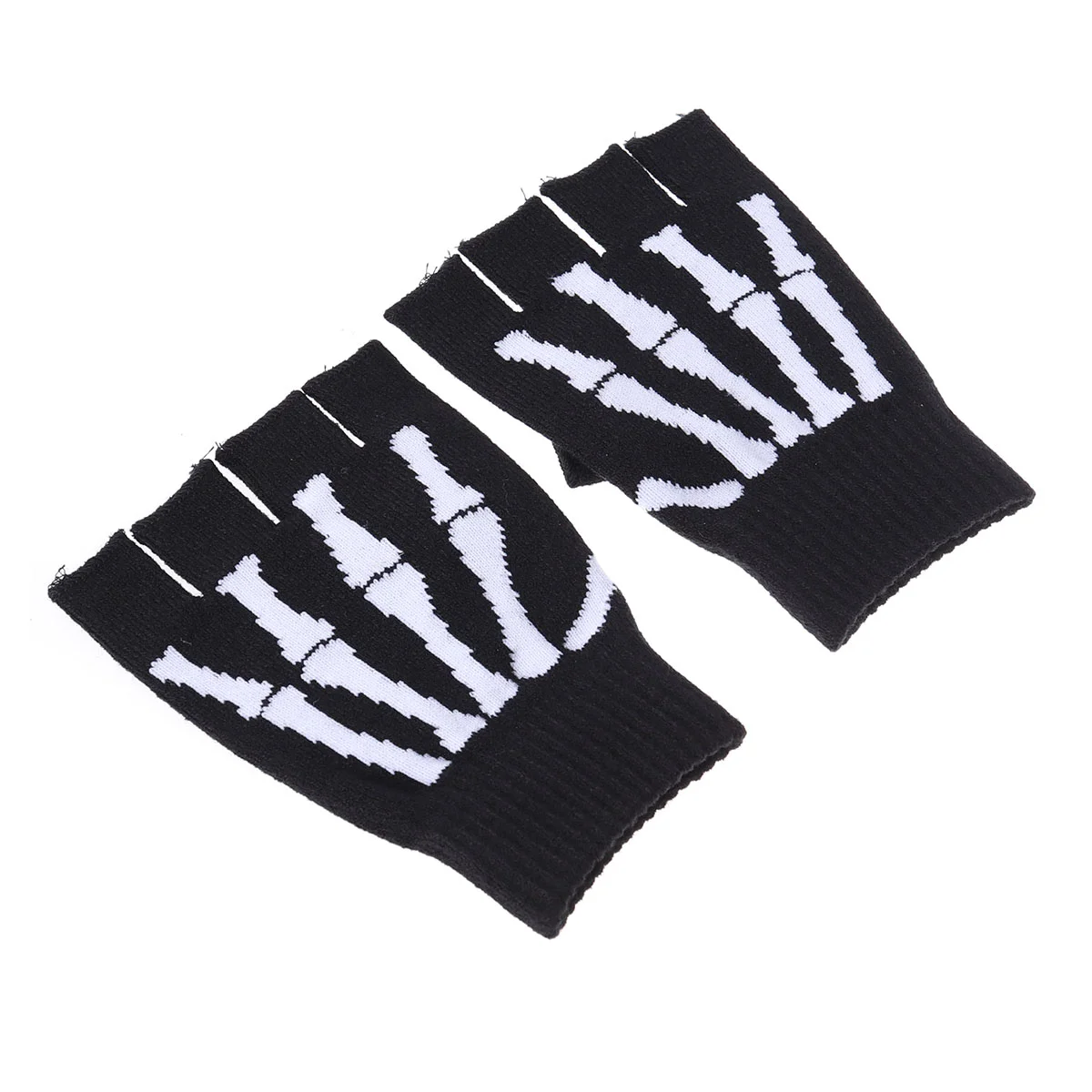 

Finger- Fingerless Stretch Knitted for Men Winter Hand Warm
