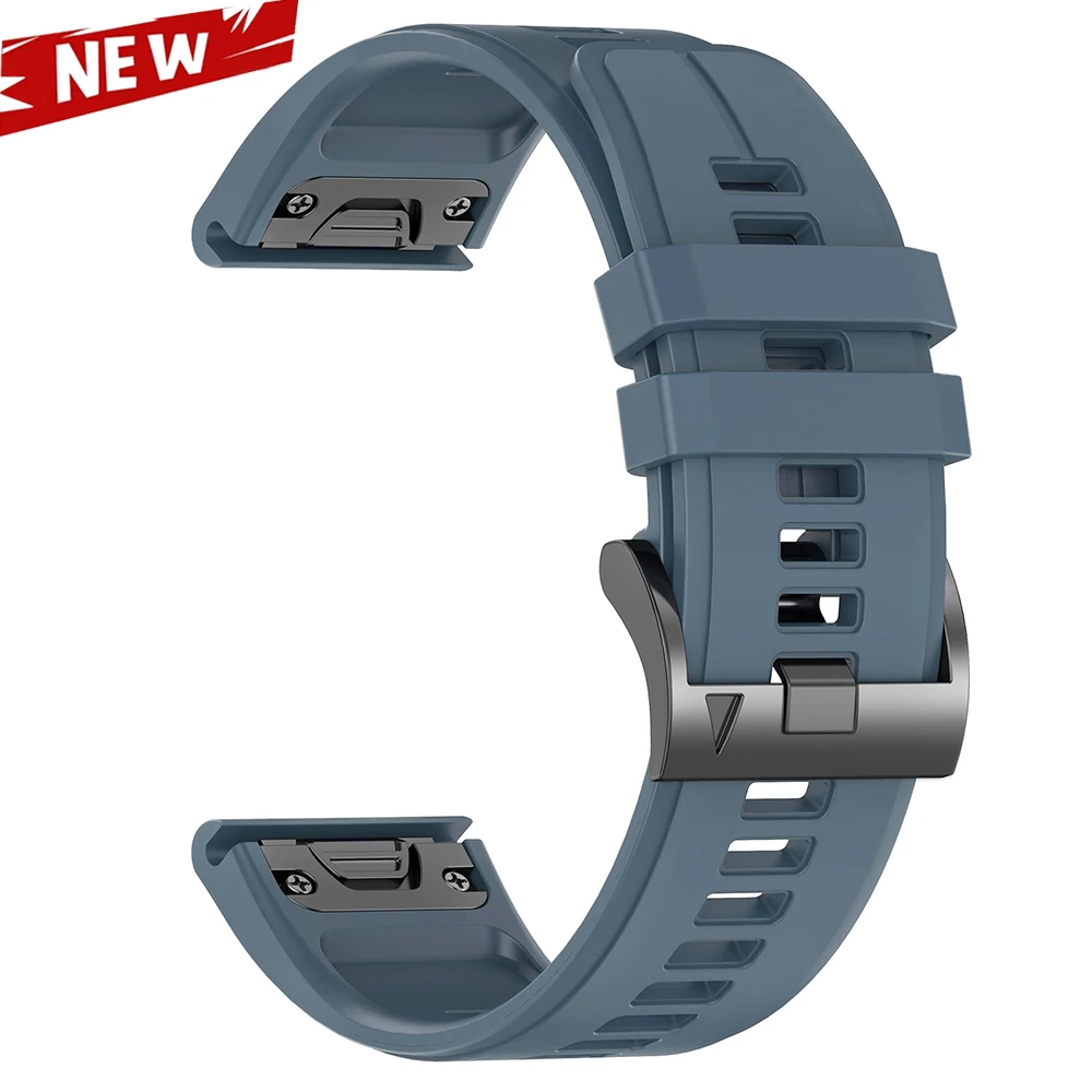 Enhanced Silicone QuickFit Sports WatchBand - 22mm/26mm Strap
