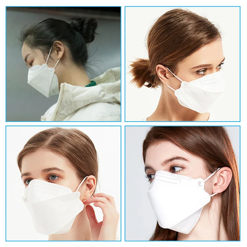10-200pcs KN95 Mascarillas FFP2 MASK FPP2 Reusable Face Masks 4Layers Filter Respirator mask Protective Hygienic Adult CE masque 4