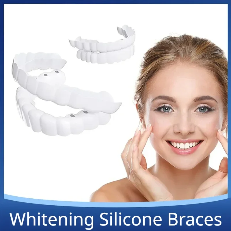 Snap on Teeth Veneers Teeth Whitening Braces Fake Tooth Cover