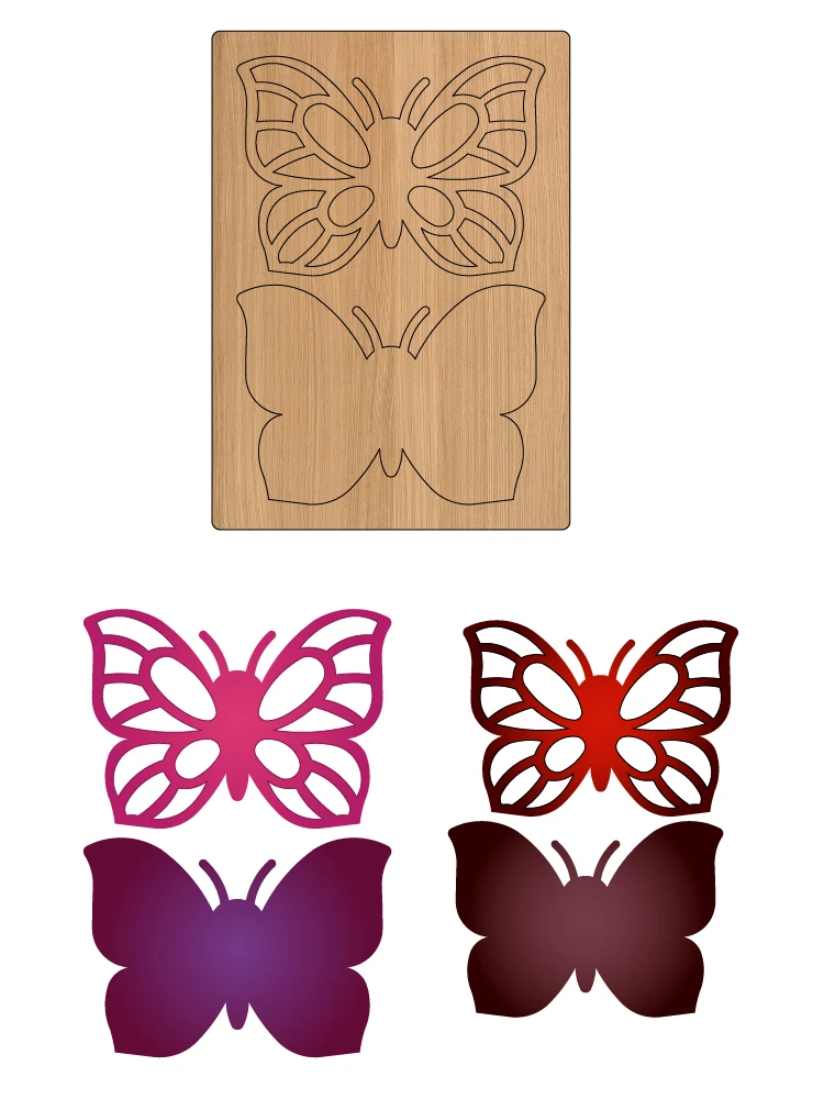 ZYC-409 butterfly wooden cutting mold suitable for die-cutting machines