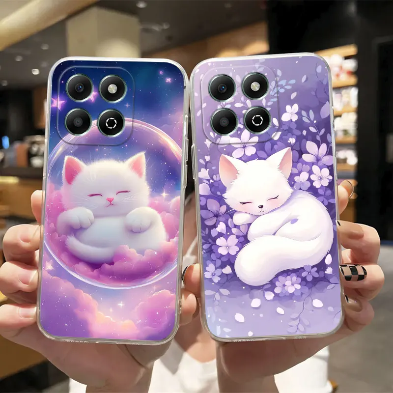 Luxury Clear Shockproof Silicone Soft Phone Case with Transparent Print Design