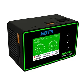 HOTA H6 Pro Duo DC 700W AC 200W 26A Mini Battery Charger 1-6S Lipo NiMh Li-ion Ni-Cd Digital RC Balance Charger Discharger 1