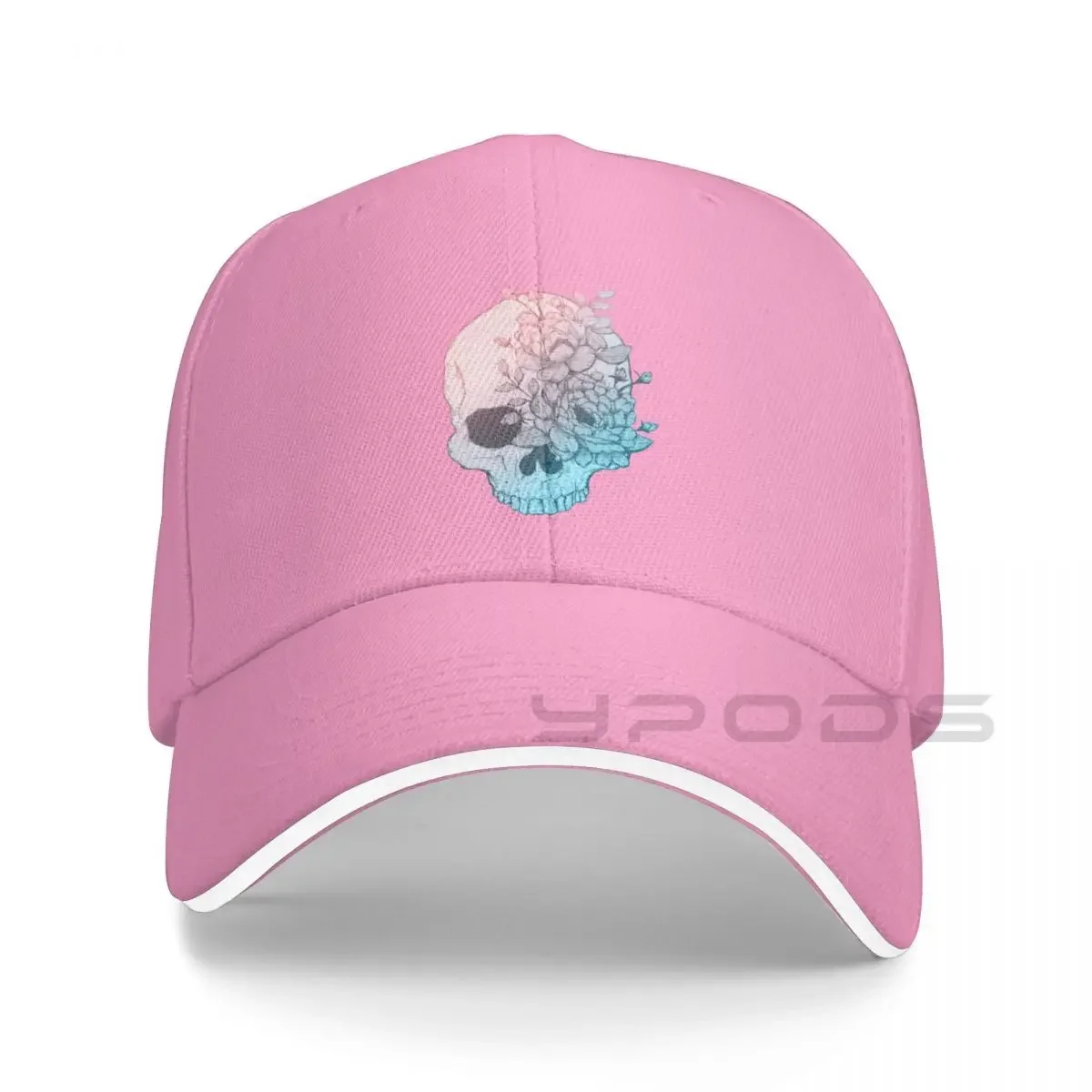 

2023 New Floral Skull Bucket Hat Baseball Cap Sports Caps Wild Ball Hat Women's Winter Cap Men's