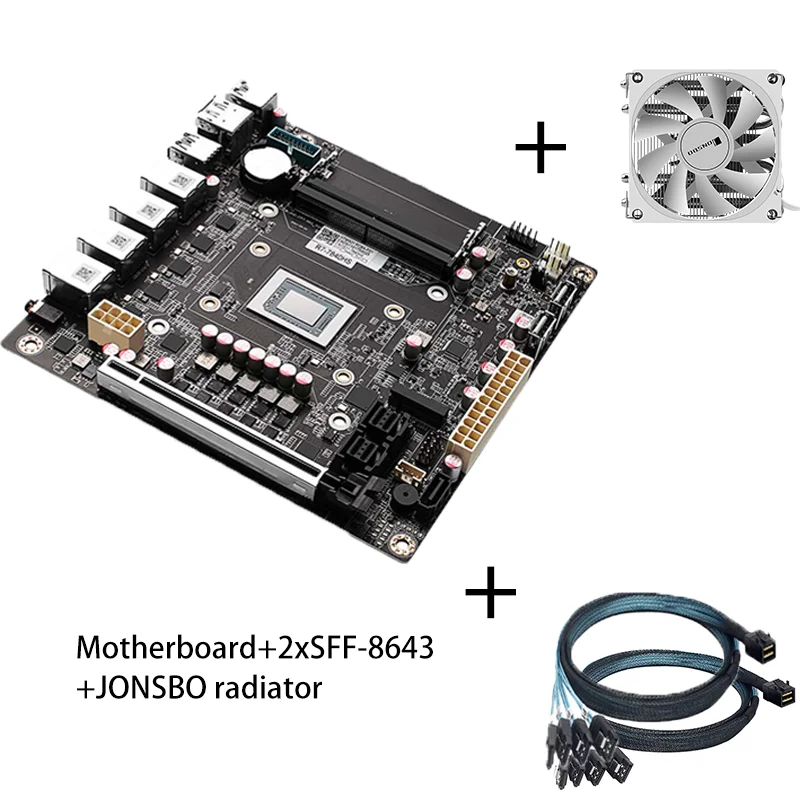 CWWK AMD-7940HS/8845HS 8-bay/9-bay NAS/USB4/40G rate 8K display 4 network 2.5G/9 SATA/PCIe x16 ITX motherboard 6