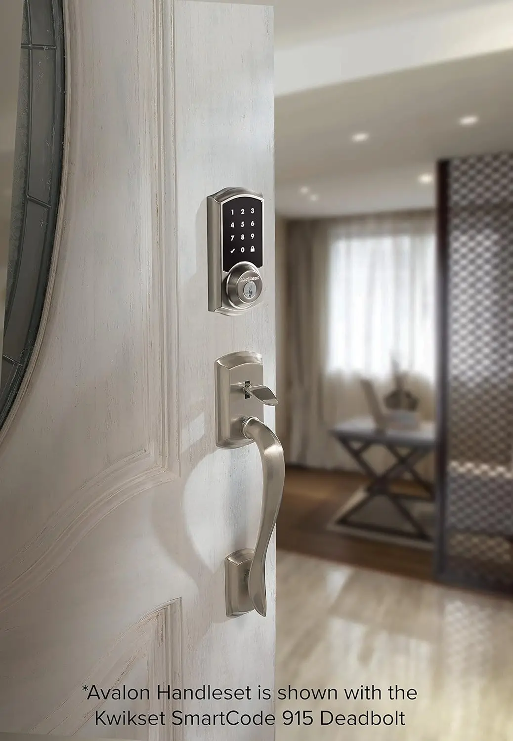 Reversible lever handle interior view