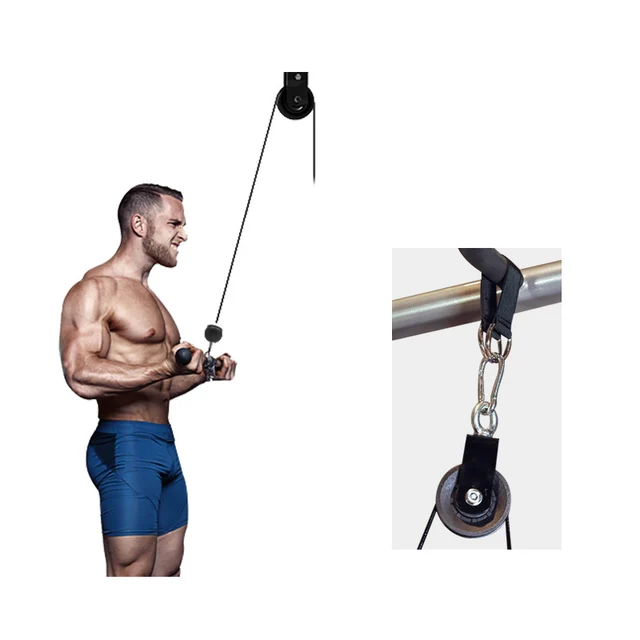 Gym Wire Rope Fitness Cable Pulley Machine System Heavy Duty Steel Rope For Home Gym LAT Pulldown Lift Load Workout Bodybuilding 4