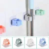 Mop Rack Bathroom Accessories Wall Mounted Shelf Organizer Hook Broom Holder Hanger Behind Doors On Walls Kitchen Storage Tool 1