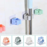 Mop Rack Bathroom Accessories Wall Mounted Shelf Organizer Hook Broom Holder Hanger Behind Doors On Walls Kitchen Storage Tool 1