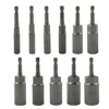 1Pc 80/150mm 1/4inch Hex Socket Nut Driver Magnetic Socket 5.5-19mm For Electric Impact Nut Bolt Screwdriver Drill Bit Removal 1