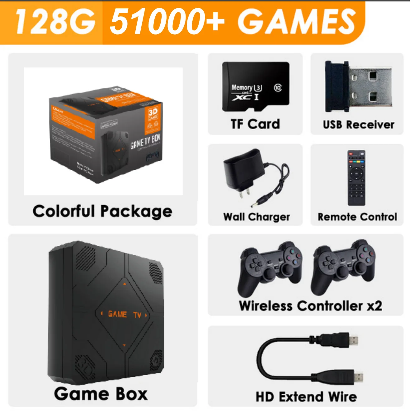 G12 Pro Retro Game Stick Box Console Di Gioco Hdmi Tv Dual System Open Source Arcade 3D Set Top Box Per Giochi Psp/Ps1 50000