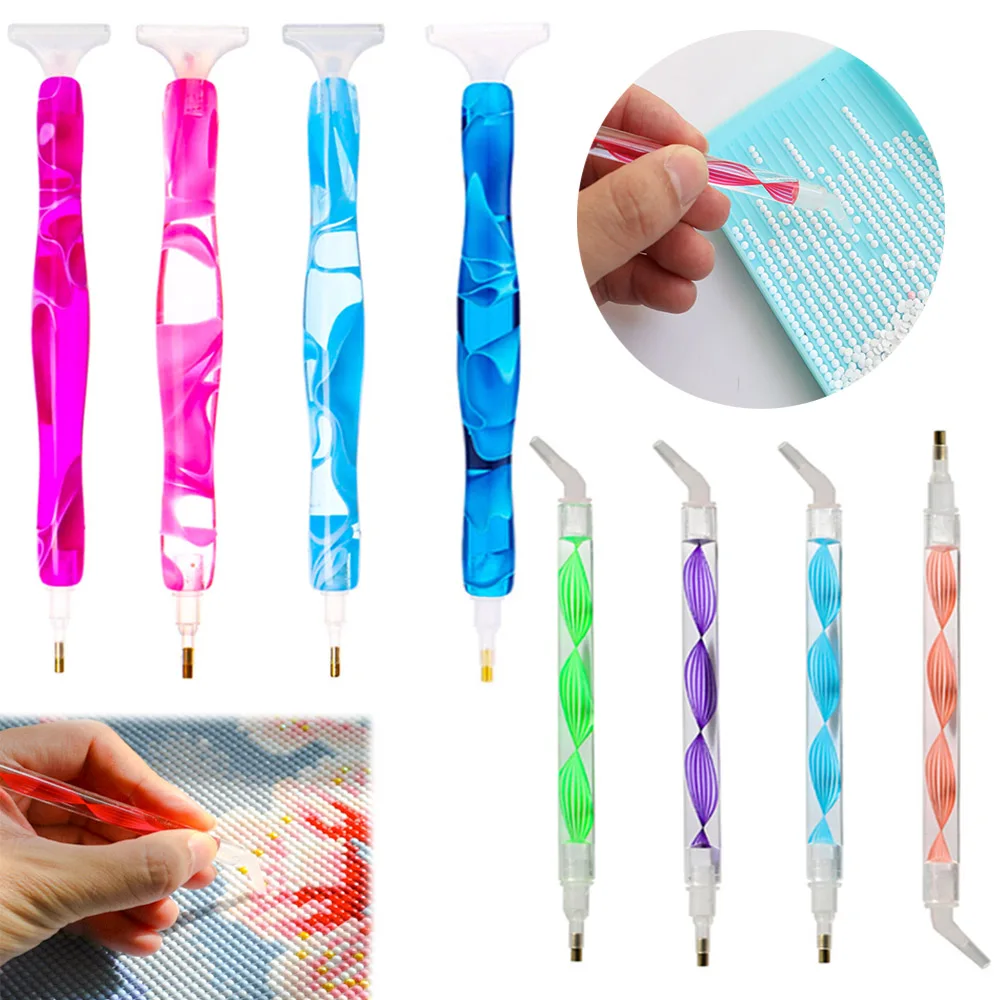 Alloy Head Diamond Painting Pen Glue Clay Mud and Replacement Pen Heads Kit  Point Drill Pens Diamond Painting Cross Stitch Kit - AliExpress