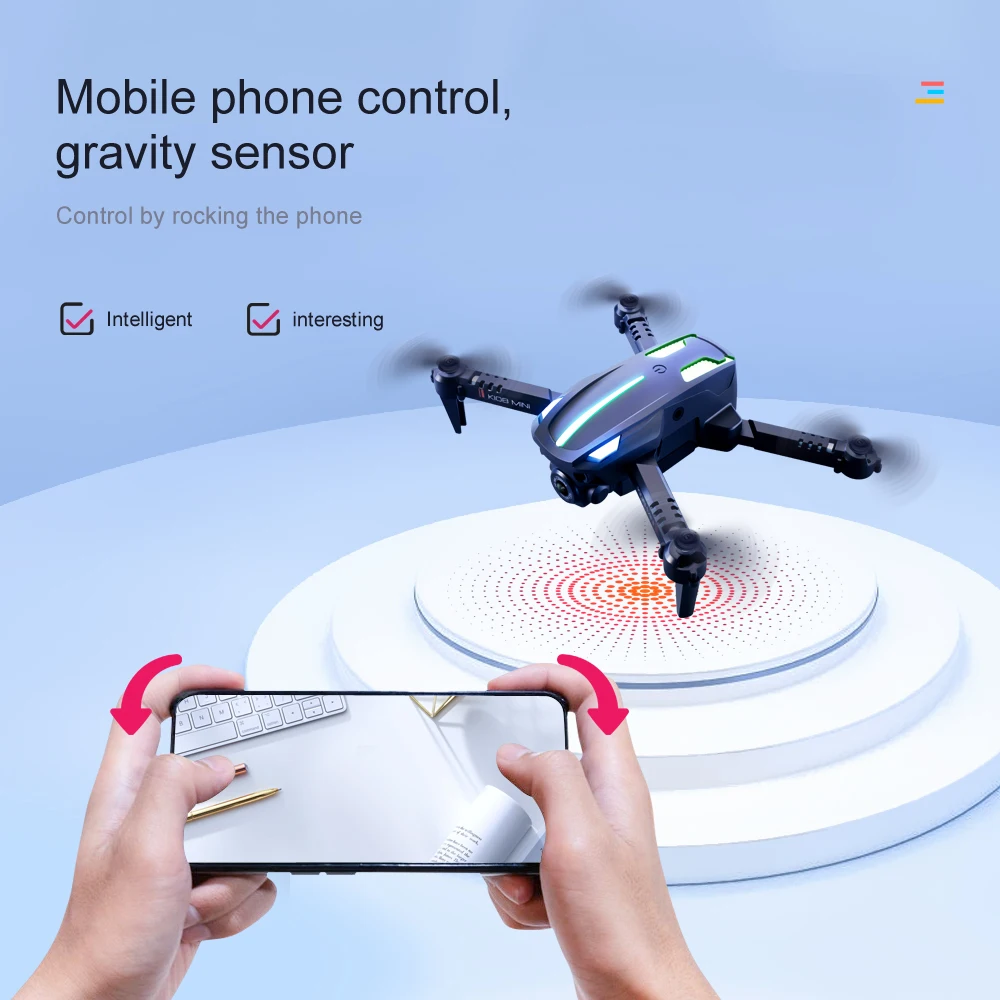 drone 4k K108 Mini Drone 4k HD with Camera Aerial Photography Aircraft Fixed Height Remote Control UAV Quadcopter Men's Fpv Rc Toys small drone with camera