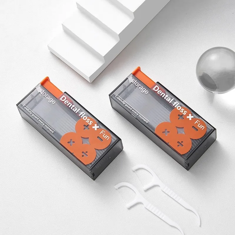 Portable Automatic Floss Box Travel Sets Disposable Floss Stick