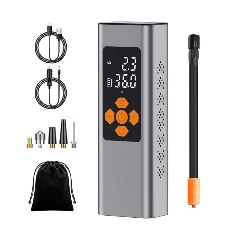 

6000 мАч беспроводной двойной цифровой дисплей Электрический автомобильный насос ручной портативный воздушный насос автомобильный воздушный насос автомобильное зарядное устройство долговечное