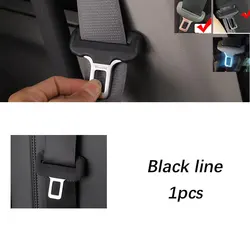 Universal Car Seat Belt Buckle Protector Cover - Premium Accessory for Enhanced Safety and Comfort (Small black)