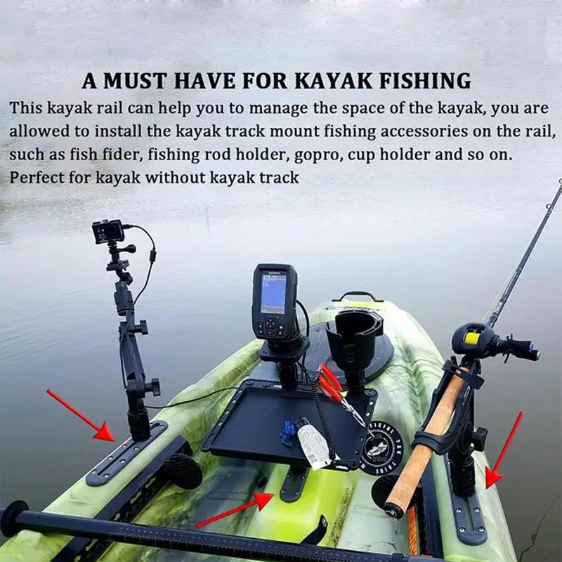 Kayak Accessories Track Kayak Mount Track For Paddle Holder Clip And Rod  Holder No Drilling Kayak Accessories Mount Track With - AliExpress