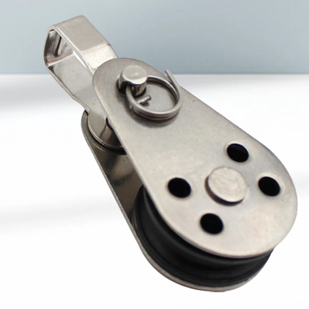 Puleggia Puleggia Tipo Girevole Puleggia In Acciaio Inossidabile Con Fibbia Ad Anello Diametro Nominale 8Mm Portante