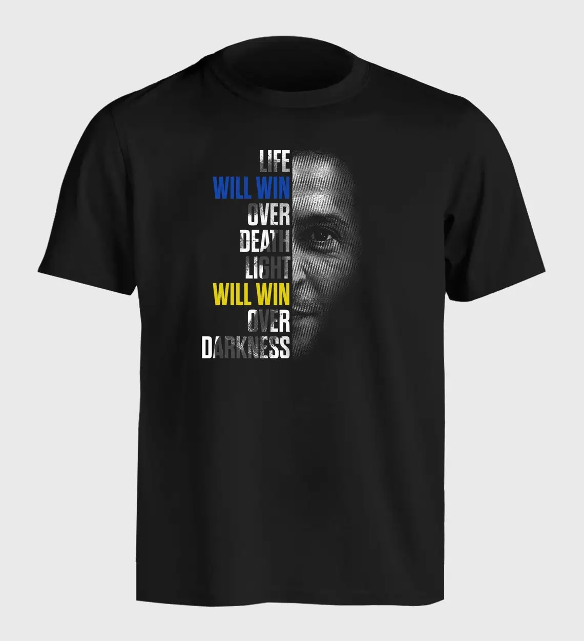

Volodymyr Zelensky Ukraine Quote T-Shirt New 100% Cotton Short Sleeve O-Neck Casual Mens T-shirt Patriotic Streetwear