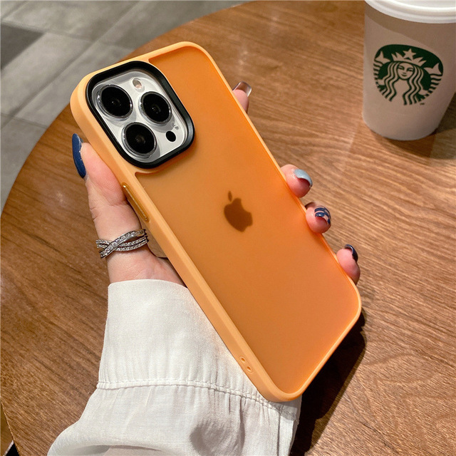 Translucent Matte Soft Phone Case For iPhone 11 12 13 Pro Max Shockproof Armor Bumper Clear Cover For iPhone13 Candy Capa