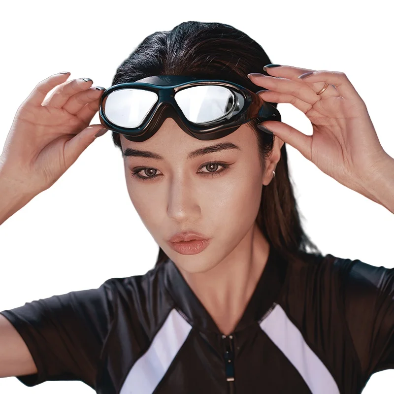 Professional Swimming Goggles Waterproof Plating Clear Double Anti-fog Swim Glasses Anti-UV Men Women Eyewear with Case 6