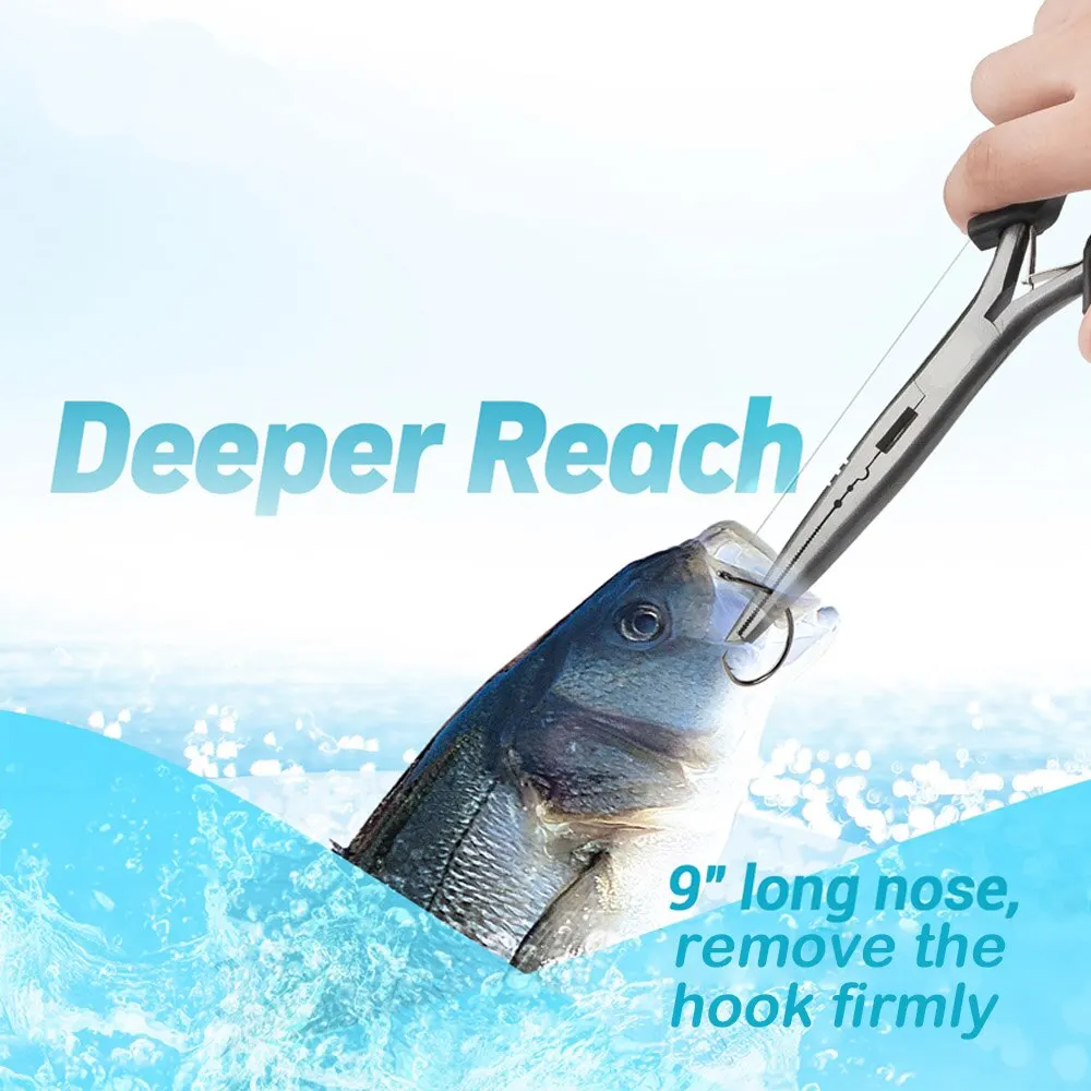 Hook Wiltsestainless Steel Fishing Pliers With Sheath - 23cm Hook