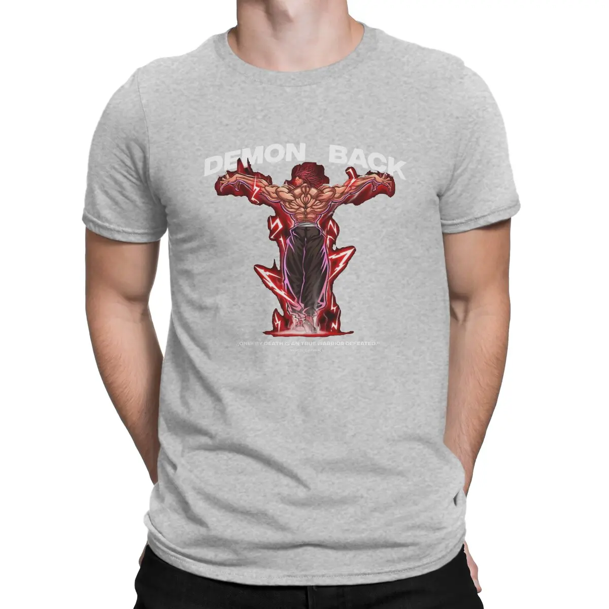 thumbnail image 1 of Camiseta de hip hop con estampado de Demon Back, ropa anabólica, BAKI, informal, de verano, para adultos., 1 of 7