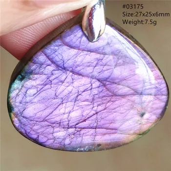 내추럴 블루 라이트 워터 드롭 목걸이 AAAAA, Labradorite 펜던트 여성용 남성용 컬러풀한 보석 목걸이
