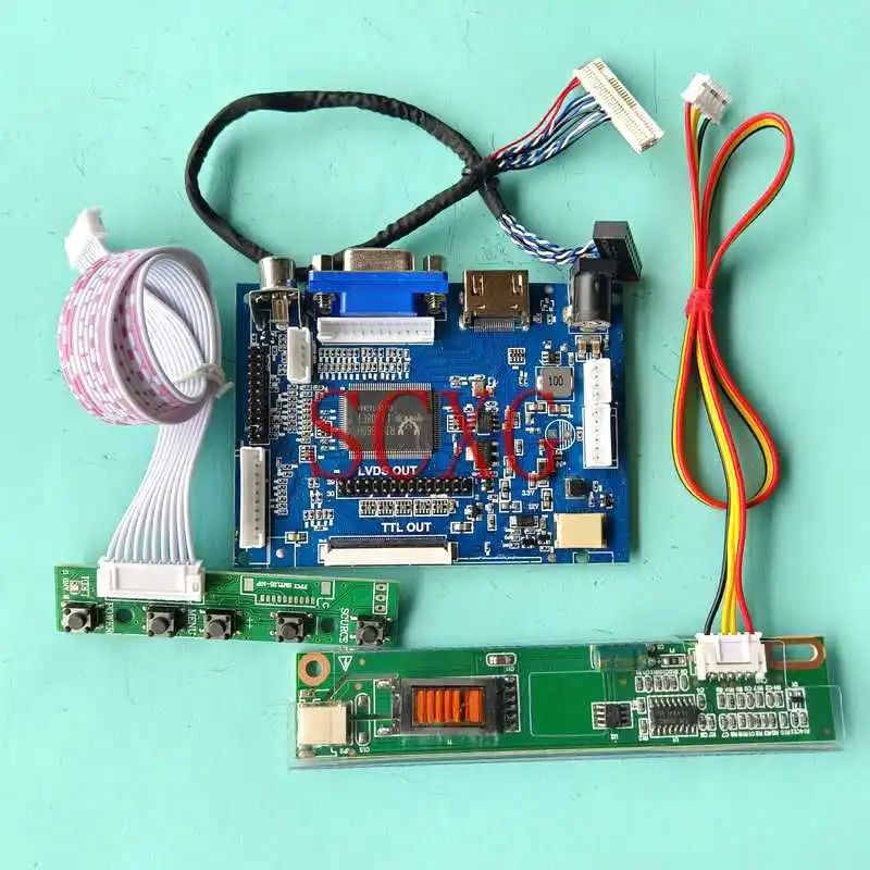 

LED LCD Display Matrix Controller Board Fit N141C1 N141C2 N141C3 DIY Kit 14.1" 1CCFL HDMI-Compatible AV VGA 1440*900 30 Pin LVDS