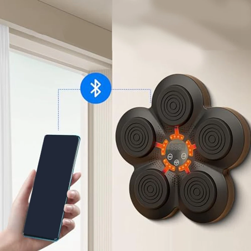 Boxing Traing Machine Wall Mat for Children,Smart Music Boxing Equipment Wall Mounted Punching Training Device,Adult-BLife