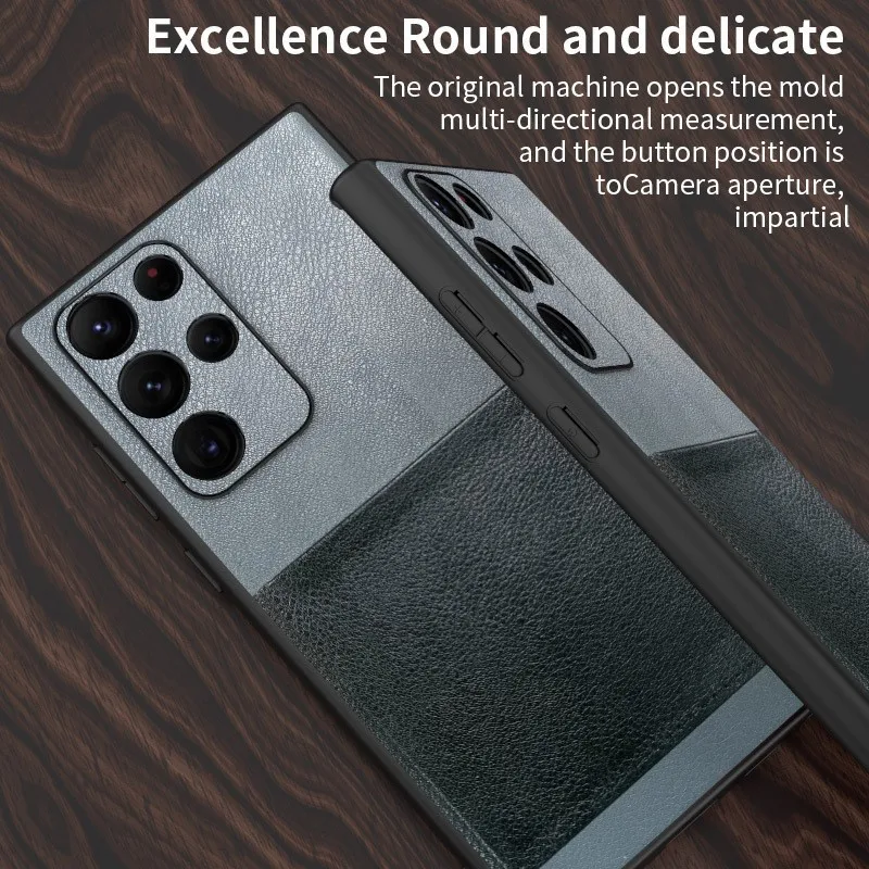 

For Samsung Galaxy S22 Ultra Leather Case with Card Slot S22 Plus A13 A23 A73 A53Protective Mobile Phone Clear Full Cover Wallet