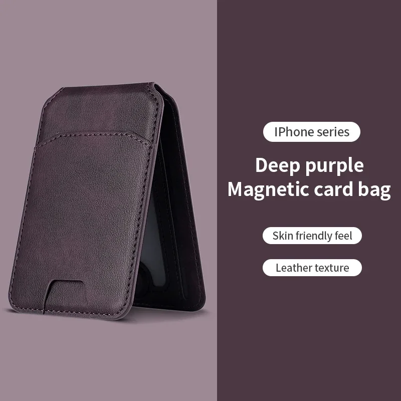 Luxury Magnetic Leather Wallet Holder Case - Premium Card Holder Phone Bag Cover Accessories