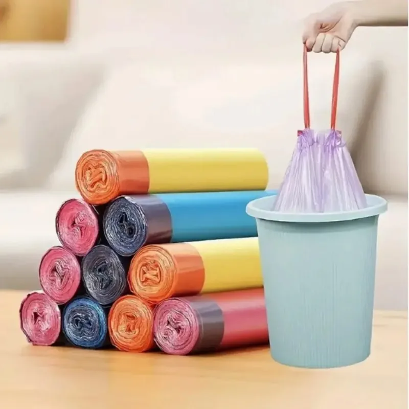 Drawstring Garbage Bag Thickened Garbage Disposal Bag Smart Trash Can Kitchen Toilet Storage Weighing 10kg trash bags