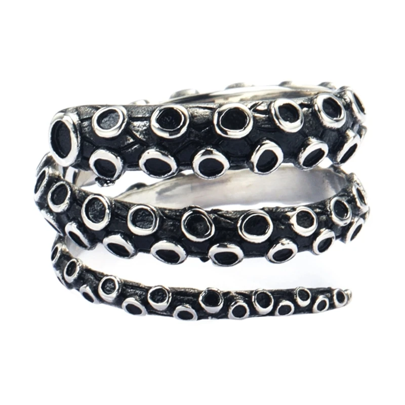 바이올링 차분한 멋과 세련미를 담은 합금 에나멜 귀걸이, 독특한 디자인으로 주목받는 기하학적 연필 면도 귀걸이, 개성 넘치는 펑크 스타일의 쥬얼리 귀걸이, 새로운 패션의 선두주자 9 F19D 합금 문어 반지 남녀 공용, 조절 가능한 손가락 반지, 문어-촉수 블랙 오프닝 링, 귀여운 바다 동물 쥬얼리