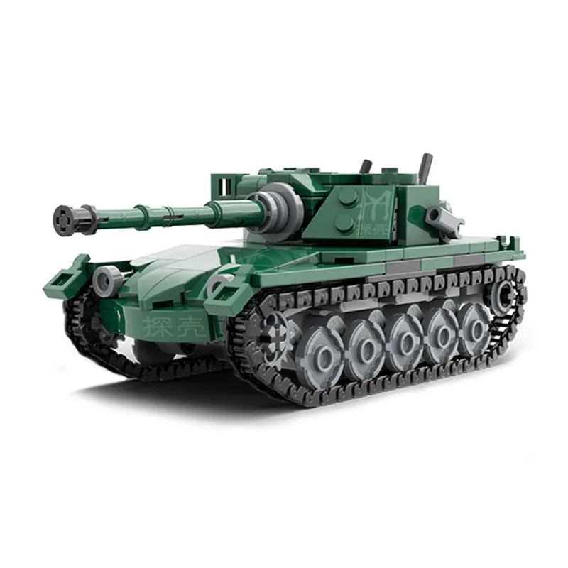 

Assembling Building Block French AMXELC Tank Classic Set Adult Display Collect Model Children Puzzle Gift Souvenir