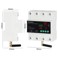 Tuya WiFi Three Phase 4P 100A Auto-Reclosing Over Under Voltage Protector Prepaid Meter Timer Switch Voice Remote Control - Image 5