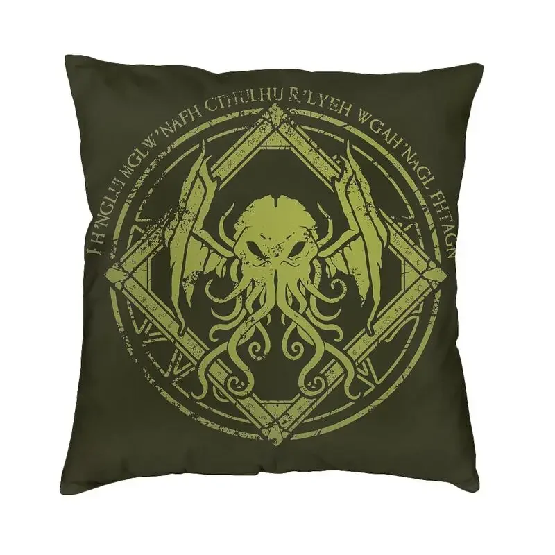 

Lovecraft Mythos Monster Cthulhu Cushion Cover 50x50cm Polyester Throw Pillow Case Sofa Chair Pillowcase Living Room Decoration