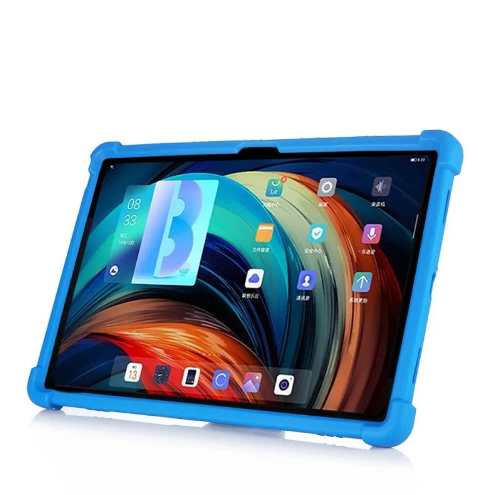 LENOVO 탭 XiaoXin Pad Pro용 실리콘 커버 케이스, 12.6 인치 태블릿 보호 쉘 탭 P12 Pro TB-Q706F Q706N